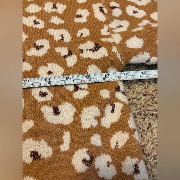 LOFT Petite Shimmer Animal Print Sweater Dress Size XS Petite. NWT - Picture 6 of 8